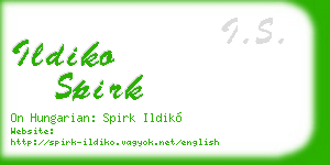 ildiko spirk business card