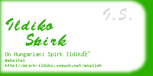 ildiko spirk business card